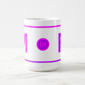 Mug de café initial monogrammé moderne pour filles (Centre)