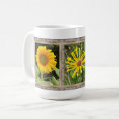 Mug de café inspirant avec des tournesols (Devant gauche)