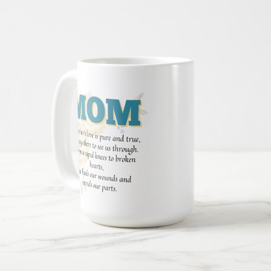 Mug de café inspirant pour les mamans (Devant gauche)