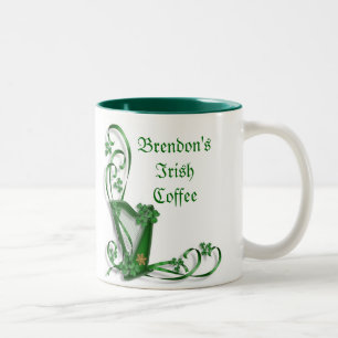Mug de café irlandais personnalisé