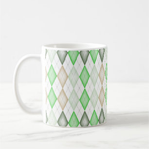 Mug de café Jacquard vert