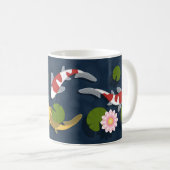 Mug de café japonais Koi Fish Pond (Devant droit)