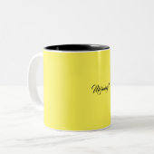Mug de café jaune (Devant gauche)