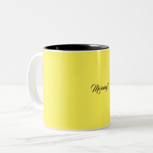 Mug de café jaune (Devant gauche)