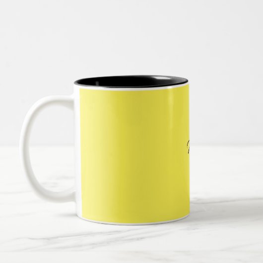 Mug de café jaune (Gauche)