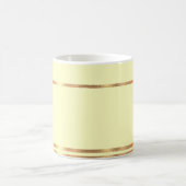 Mug de café jaune et or (Centre)