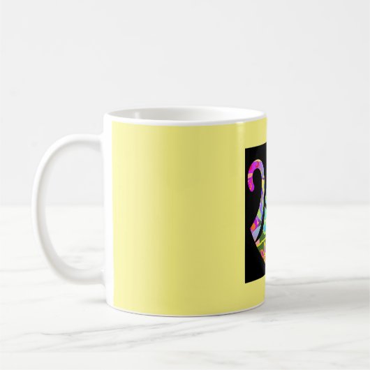 Mug de café jaune mellow (Gauche)