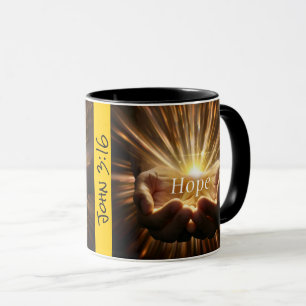 Mug de café, "Jean 3:16" Christian