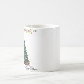 Mug de café Joyeuses Fêtes Arbre de Noël (Centre)