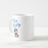 Mug de café Joyeux 4 juillet pour chat mignon (Devant gauche)