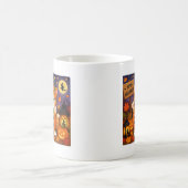 Mug de café Joyeux Halloween drôle de chat (Centre)