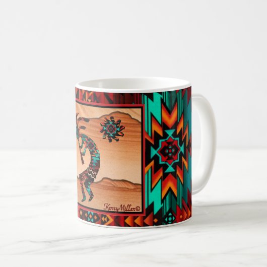Mug de café Kokopelli Sud-Ouest (Devant droit)