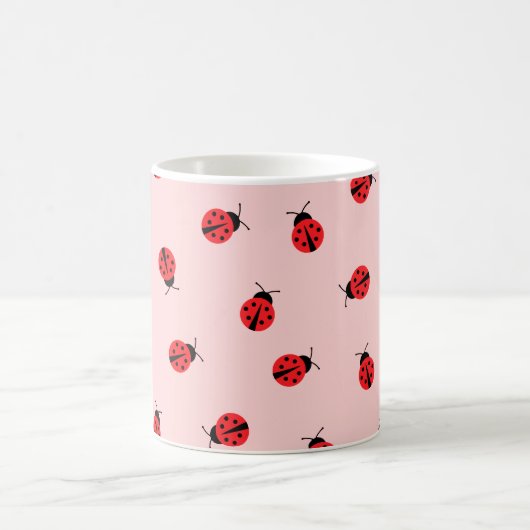 Mug de café Ladybug rose (Centre)