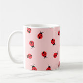 Mug de café Ladybug rose (Gauche)
