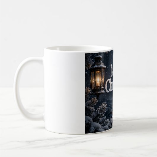 Mug de café Lanternes Joyeux Noël (Gauche)