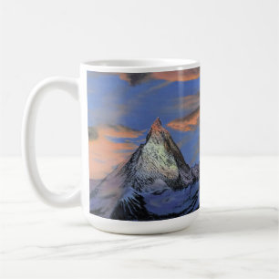 Mug de café - "Le Cervin au coucher du soleil"