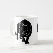 Mug de café Lion - Votre couleur (Devant gauche)