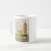 Mug de café Londres Angleterre - Taille 11oz (Devant gauche)