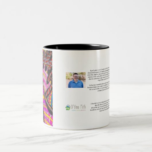 Mug de café magenta et jaune (Centre)