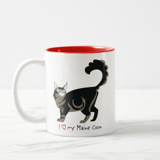 Mug de café Maine Coon (Gauche)