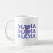Mug de café Mama Mama bleu et violet (Gauche)