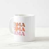 Mug de café Mama Mama orange et rose (Devant gauche)