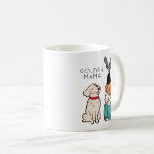 Mug de café Mama Reriever (Devant droit)
