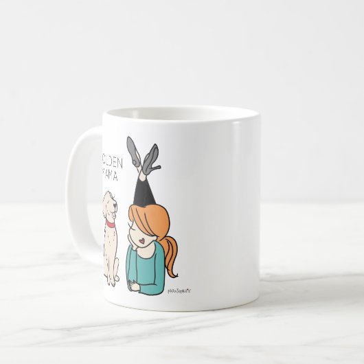 Mug de café Mama Reriever (Devant gauche)