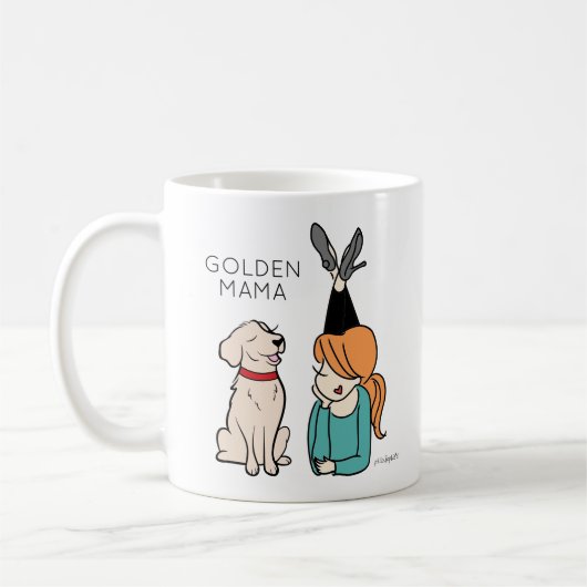 Mug de café Mama Reriever (Gauche)