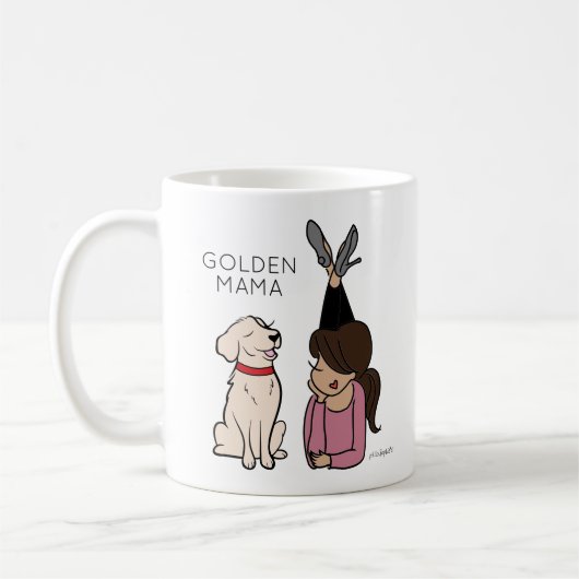 Mug de café Mama Reriever (Gauche)