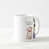 Mug de café Mama Reriever (Devant droit)