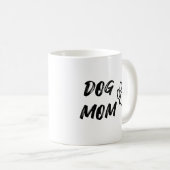 Mug de café maman chien - Blanc (Devant droit)