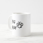 Mug de café maman chien - Blanc (Devant gauche)