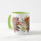 Mug de café - maman d'araignée blanche peinte (Devant gauche)