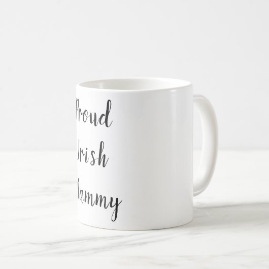 Mug de café Mammy irlandaise (Devant droit)