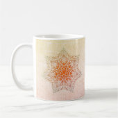 Mug de café Mandala orange (Gauche)