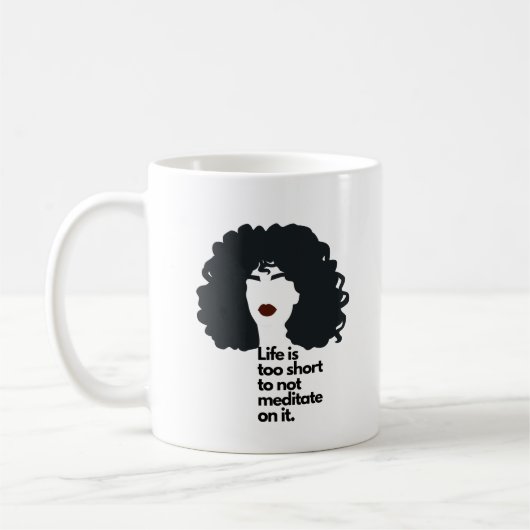 Mug de café mantra inspirant (Gauche)