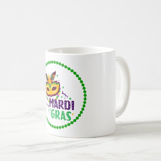 Mug de café Mardi Gras (Devant droit)