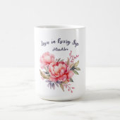 Mug de café Mariage Romantique Blush Peony (Centre)