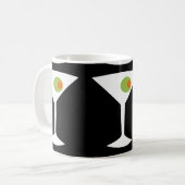 Mug de café Martini classique (noir) (Devant gauche)