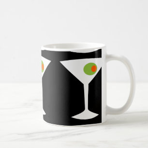 Mug de café Martini classique (noir)
