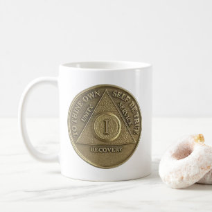Mug de café Médaille Commémorative Année 1 Joyeux