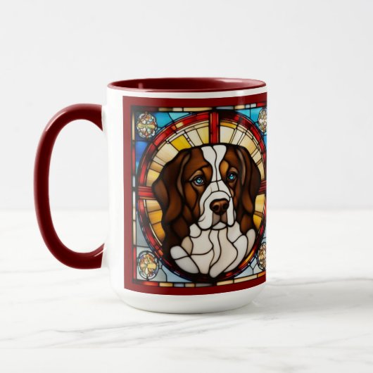 Mug de café mignon St. Bernard (Gauche)