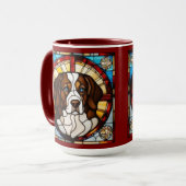 Mug de café mignon St. Bernard (Devant gauche)