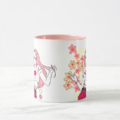Mug de café moderne fille rose chef (Centre)