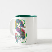 Mug de café monogramme artistique (Devant gauche)