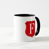 Mug de café monogrammé personnalisé avec nom initi (Devant droit)
