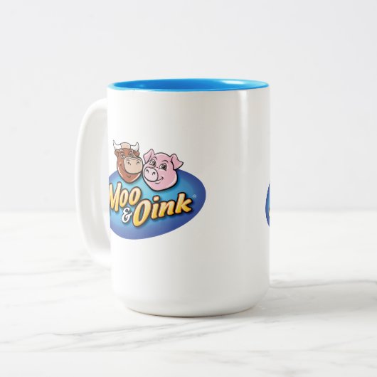 Mug de café Moo & Oink (Devant gauche)