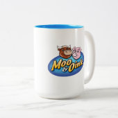 Mug de café Moo & Oink (Devant droit)