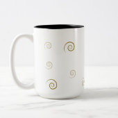 Mug de café Motif à spirale minimale (Gauche)